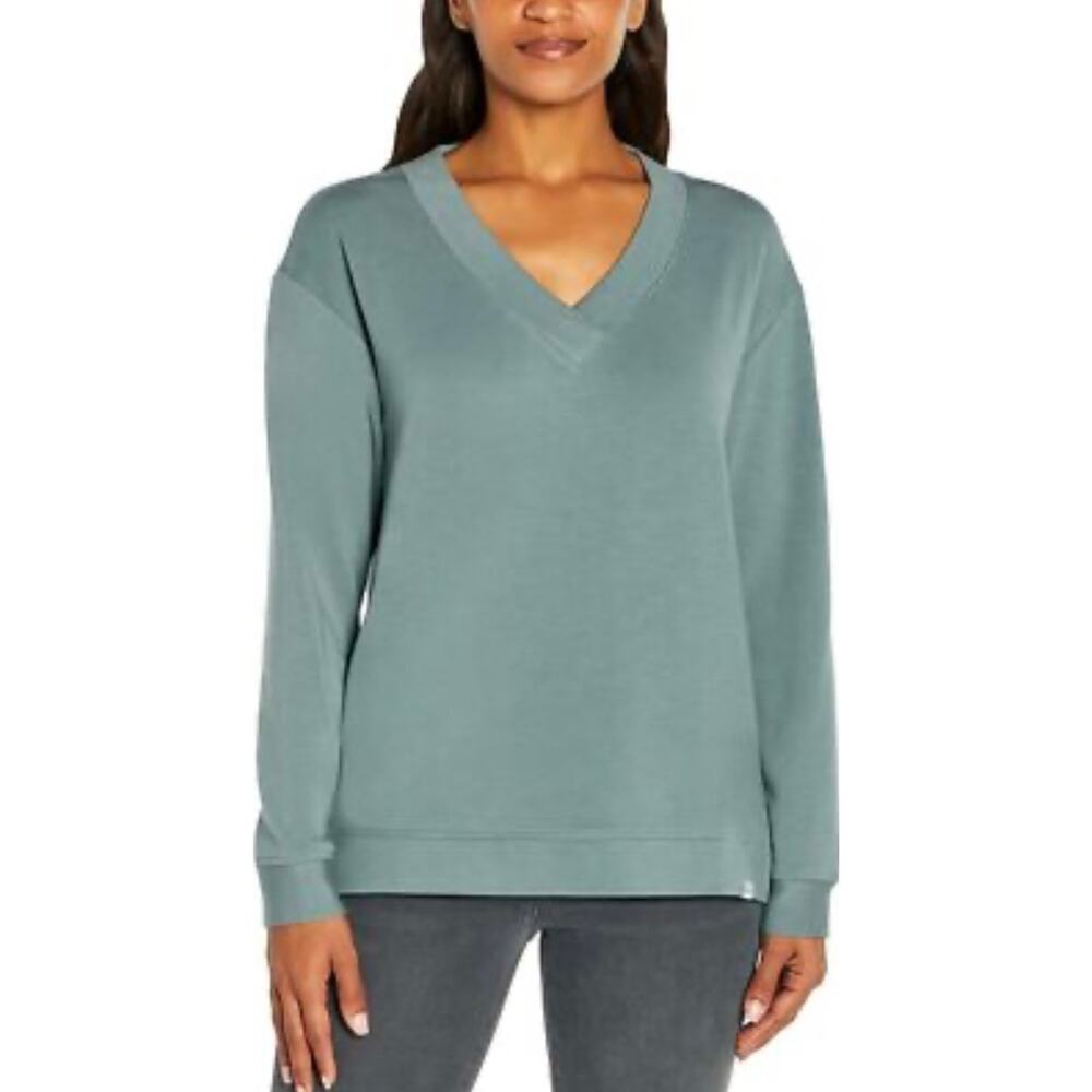Orvis V-Neck Dropped Shoulders Sweatshirt - Small